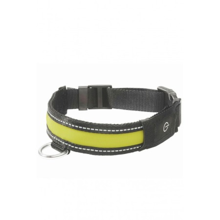 Zgarda Ralphy pentru caini de talie mica, cu banda Led, incarcare USB, marime S,galben [2]