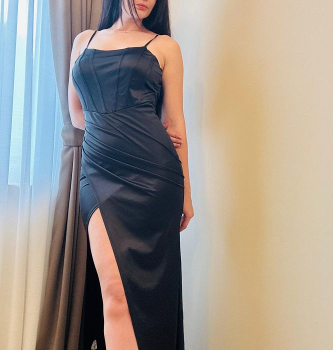 Rochie neagra eleganta-Velvet [2]