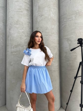 Toate categoriile - Compleu 2 piese cu detalii cu trandafiri-Ines