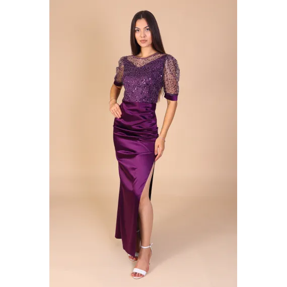 Rochii Elegante - Rochie dama mov Patricia