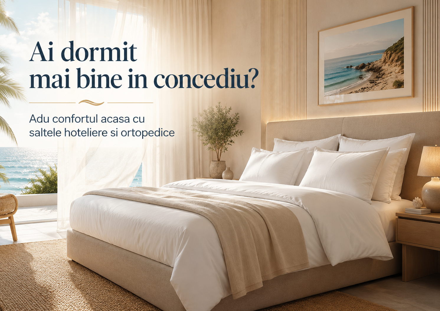 Ai dormit mai bine în concediu? Poate este timpul să aduci confortul acasă