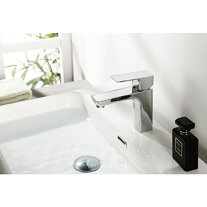 Baterie baie pentru lavoar Diamant, monocomanda, culoare crom [6]