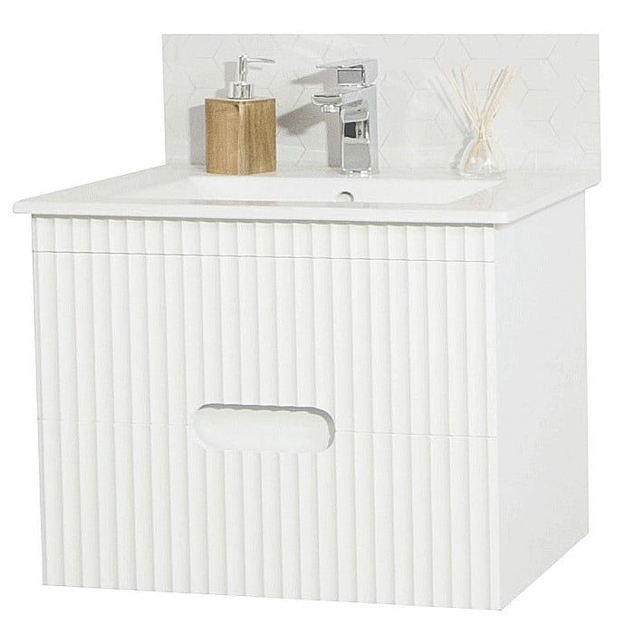 Baza si lavoar ceramic GN0091, mobilier baie suspendat 70 cm, dreptunghiular, front MDF, sertare soft close, alb [8]