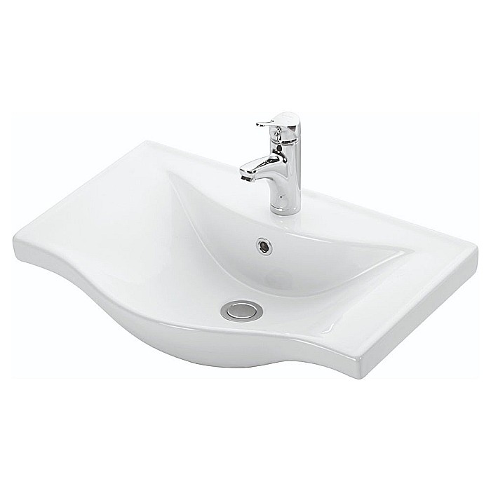 Baza si lavoar ceramic GN1531, mobilier baie stativ 60 cm, front MDF, 2 usi, balamale soft close, picioare cromate reglabile, alb [4]