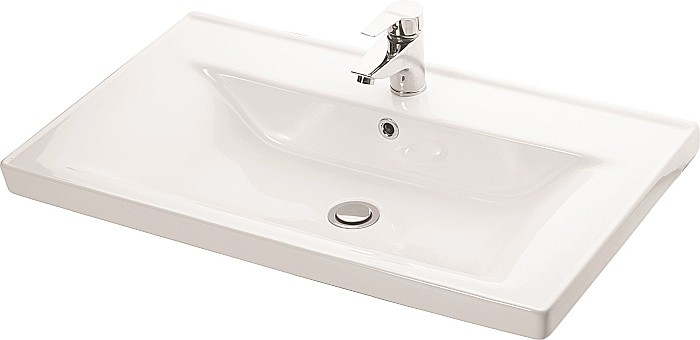 Baza si lavoar ceramic GN7861, mobilier baie suspendat 100 cm, dreptunghiular, front MDF, sertare soft close, alb [7]