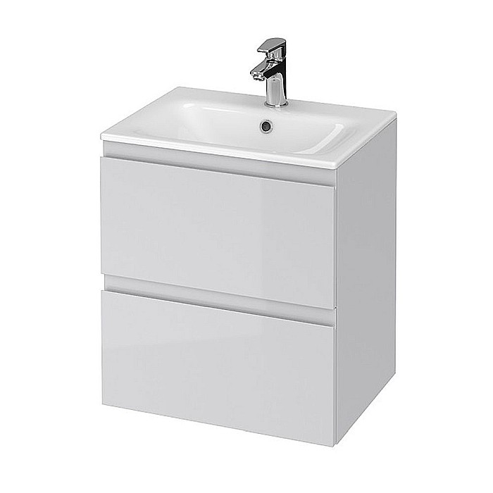 Baza si lavoar CSB3461 - 50 cm, suspendat, sertare, gri [1]