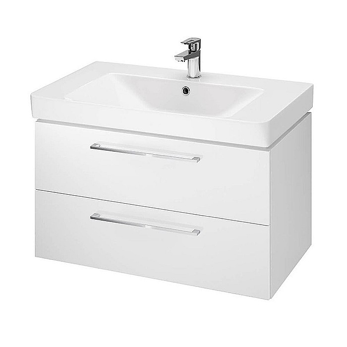 Baza si lavoar CSB3481 - 80 cm, suspendat, sertare, alb [1]