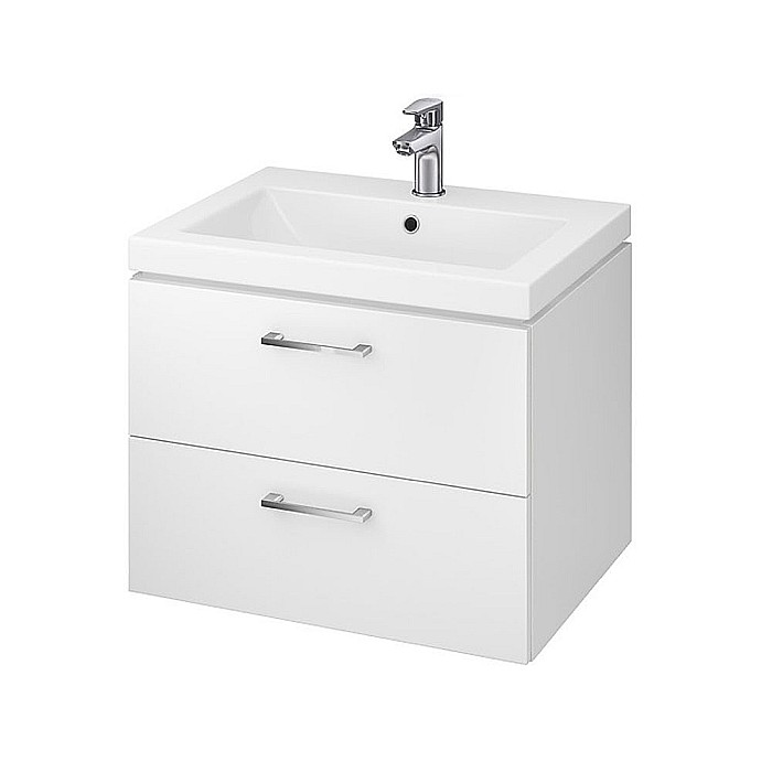Baza si lavoar CSB8071 - 60 cm, suspendat, sertare, alb [1]