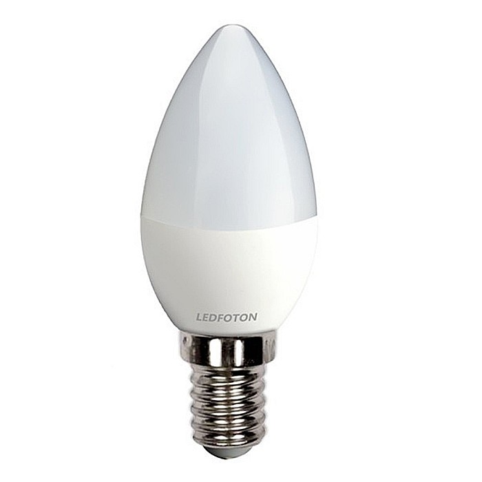 Set 8 Bec led forma lumanare E14 Lumina calda 4W LF 3042 [2]