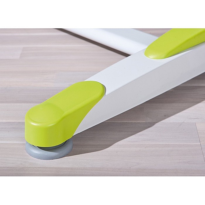 Birou ergonomic pentru copii HM Collorido, inaltime reglabila, unghi inclinare ajustabil, cadru metalic, MDF, 100x66x69-84 cm, alb [9]