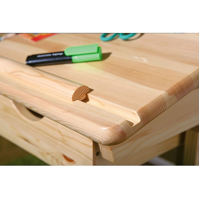 Birou ergonomic pentru copii HM Julia, inaltime reglabila, unghi inclinare ajustabil, lemn, 109x55x63-93 cm, fag [6]