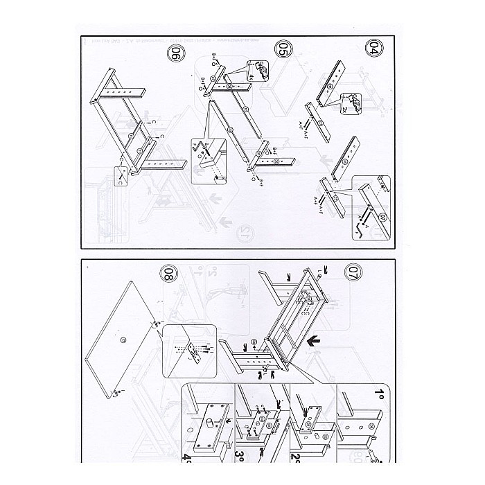 Birou ergonomic pentru copii HM Julia, inaltime reglabila, unghi inclinare ajustabil, lemn, 109x55x63-93 cm, fag [7]