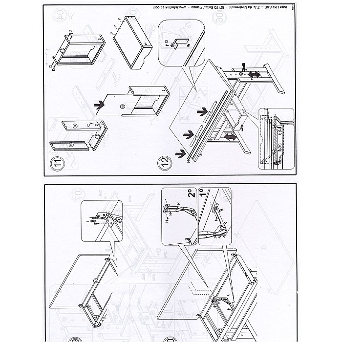 Birou ergonomic pentru copii HM Julia, inaltime reglabila, unghi inclinare ajustabil, lemn, 109x55x63-93 cm, fag [8]