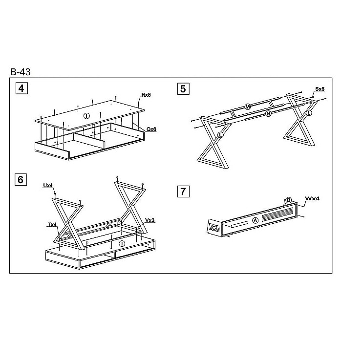Birou HM B43, cadru metalic, MDF, spatiu depozitare, 110x51x90 cm, stejar/negru [10]