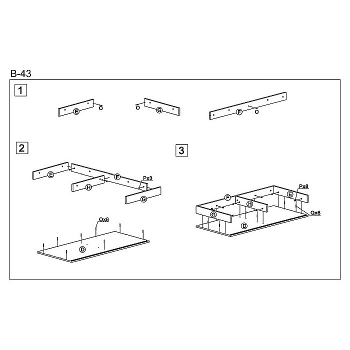Birou HM B43, cadru metalic, MDF, spatiu depozitare, 110x51x90 cm, stejar/negru [9]