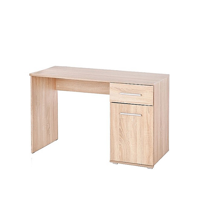 Birou HM Lima B1, cu usa si sertar, PAL melaminat, 120x55x75 cm, stejar sonoma [3]