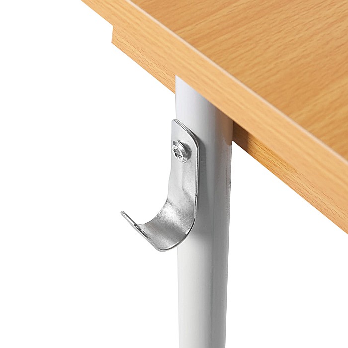 Birou scolar reglabil pe inaltime, ergonomic, spatiu depozitare, PAL melaminat, 70x50x76 cm, natur [6]