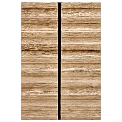 Comoda living HM Murano KM2, MDF Furniruit, cu 4 sertare, stejar artizanal/negru [6]