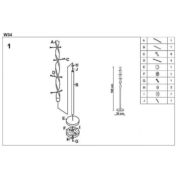 Cuier cromat vertical HM W34, de podea, pentru haine, genti, cu 8 agatatori [2]