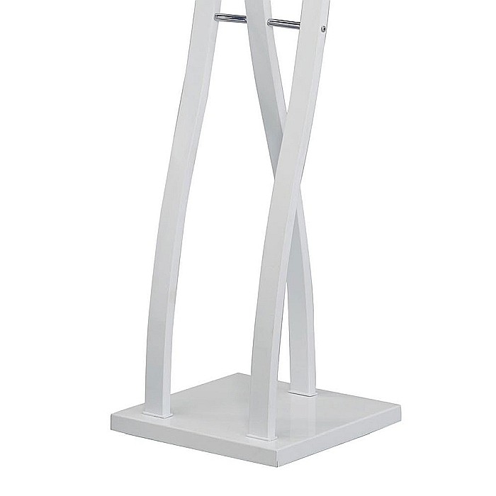 Cuier metalic HM W50, cu 9 agatatori, tip pom, robust, alb [4]