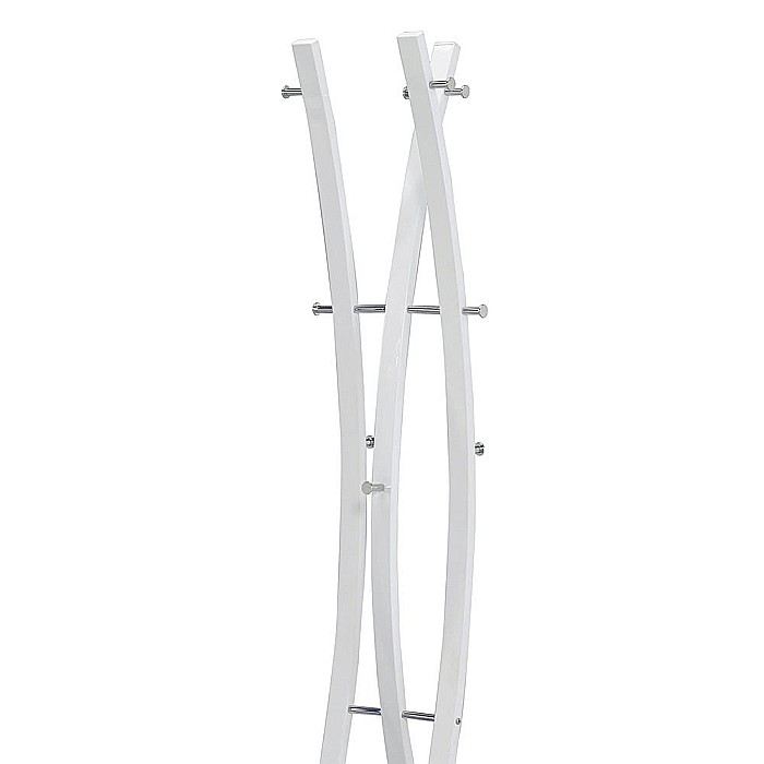 Cuier metalic HM W50, cu 9 agatatori, tip pom, robust, alb [3]