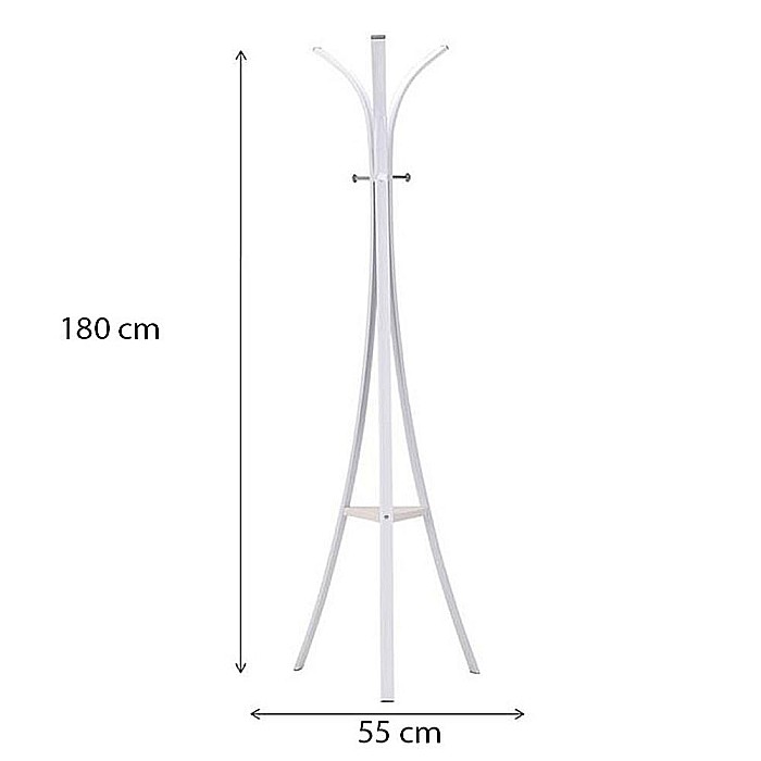 Cuier metalic tip pom SL Gent, 6 agatatori, alb [3]