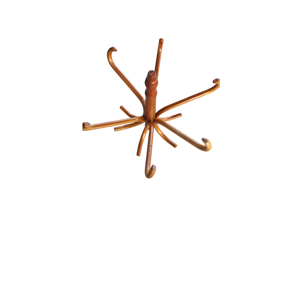 Cuier pentru haine, tip pom, HM W30, lemn curbat, cu 12 agatatori, suport umbrela, fag [6]