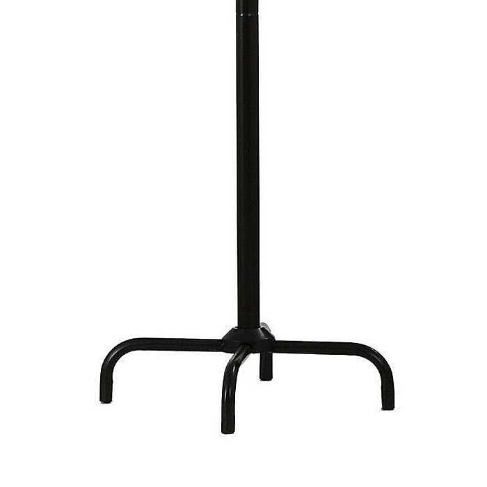 Cuier pom metalic HM W11, robust, cu 8 agatatori, pentru hol, salon, sala asteptare, negru [4]