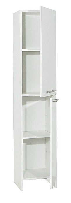 Dulap baie tip coloana GN0171, Pal Melaminat, 2 usi, 4 rafturi, stativ, 35x31.6x170 cm [4]