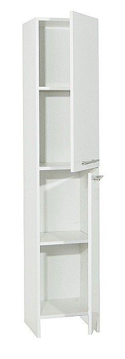 Dulap baie tip coloana GN0171, Pal Melaminat, 2 usi, 4 rafturi, stativ, 35x31.6x170 cm [3]