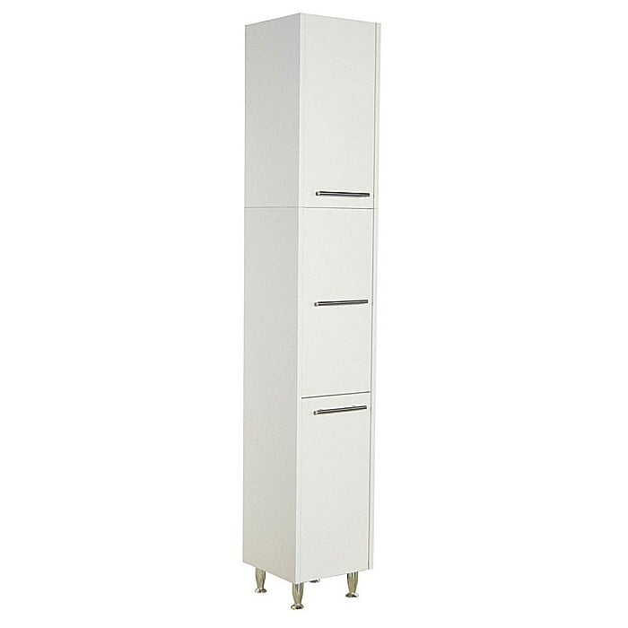 Dulap baie tip coloana GN0201, Pal lucios, 6 rafturi, 3 usi, picioare reglabile, 30x30x180 cm [2]
