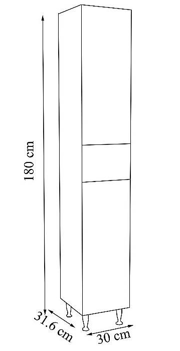 Dulap baie tip coloana GN7861 antracit [2]