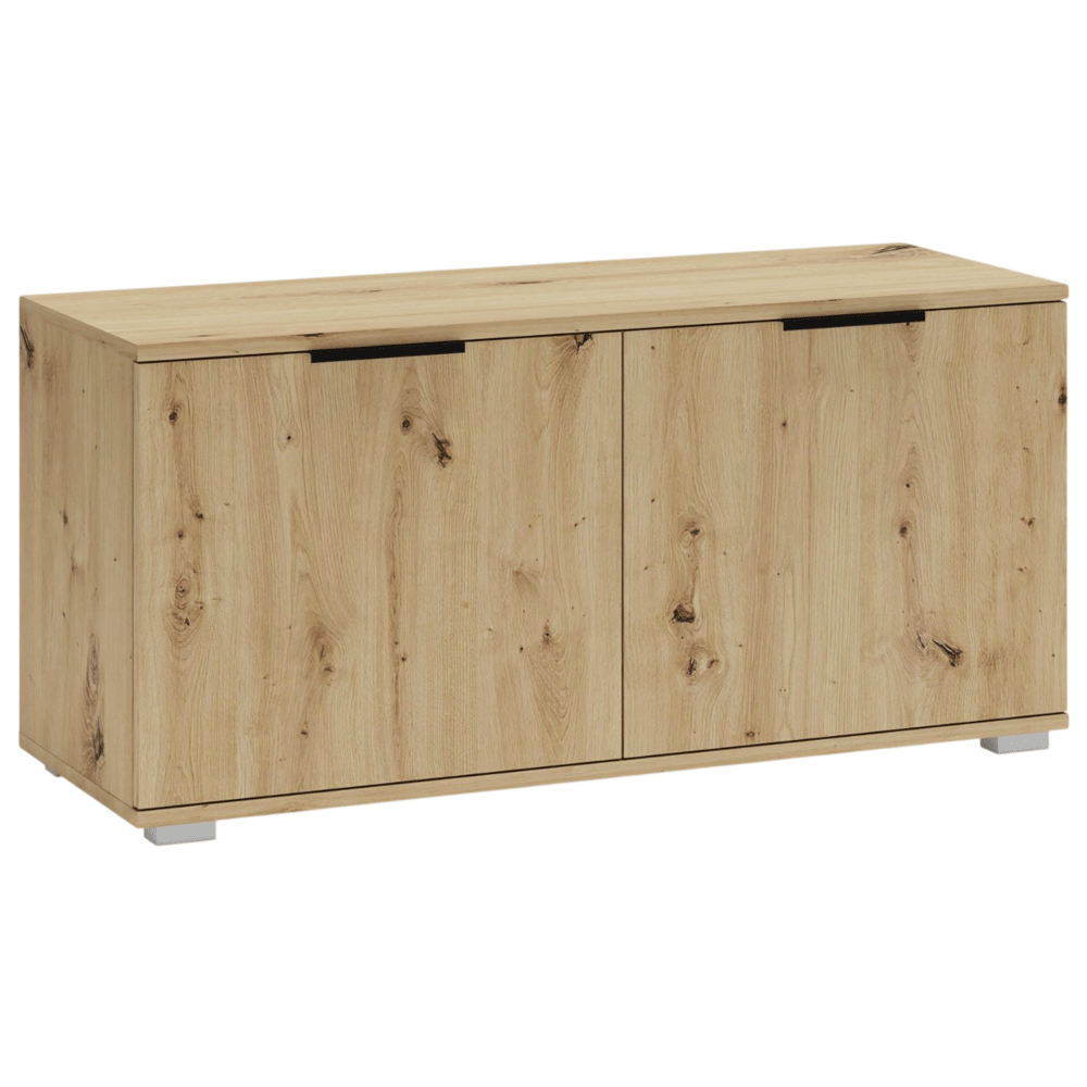 Dulap pentru depozitare pantofi HM Clif ST100, Pal melaminat, 2 compartimente, stejar artizanal [3]