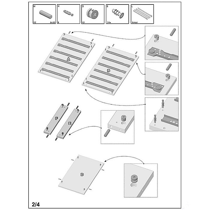 Dulapior rulant HM Simon 2, cu sertare, cu roti, front MDF, alb [5]