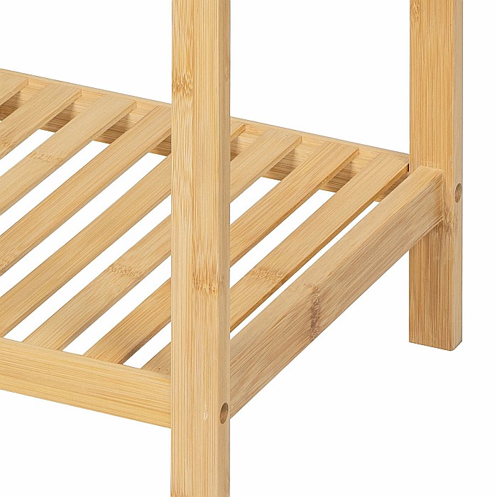 Etajera depozitare KL272, cu 4 rafturi, lemn, multifunctional, natur [4]