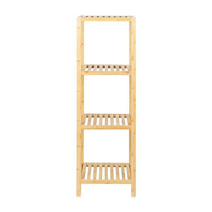 Etajera depozitare KL272, cu 4 rafturi, lemn, multifunctional, natur [2]