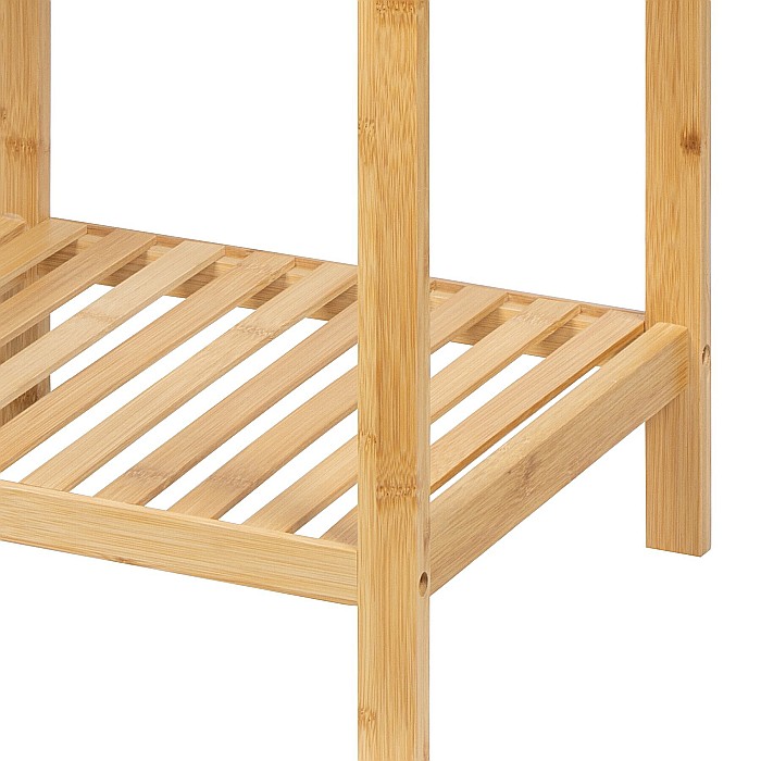 Etajera depozitare KL273, cu 5 rafturi, lemn, multifunctional, natur [3]