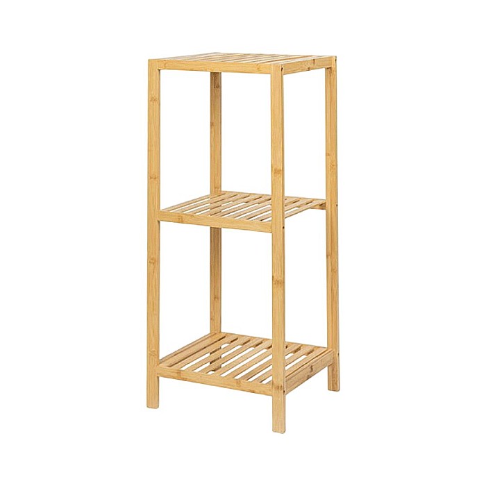Etajera depozitare si organizare KL271, cu 3 rafturi, lemn, multifunctional, natur [1]