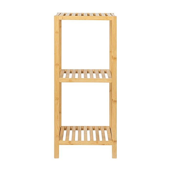 Etajera depozitare si organizare KL271, cu 3 rafturi, lemn, multifunctional, natur [3]