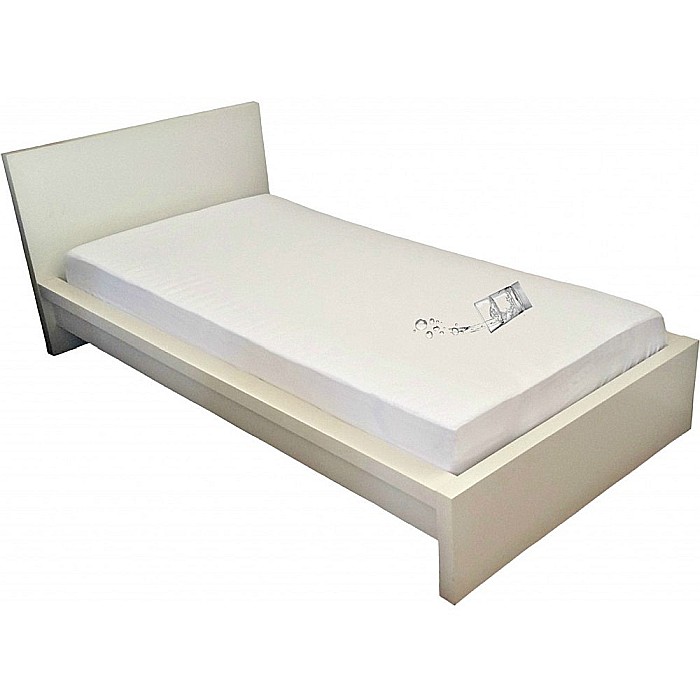 Husa impermeabila saltea, ML 70 x 140 cm, bumbac tip frotir, poliuretan, lavabila la 90°C, alb [1]