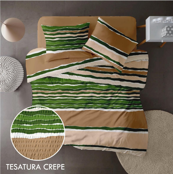 Lenjerie pat 1 persoana bumbac creponat [3]