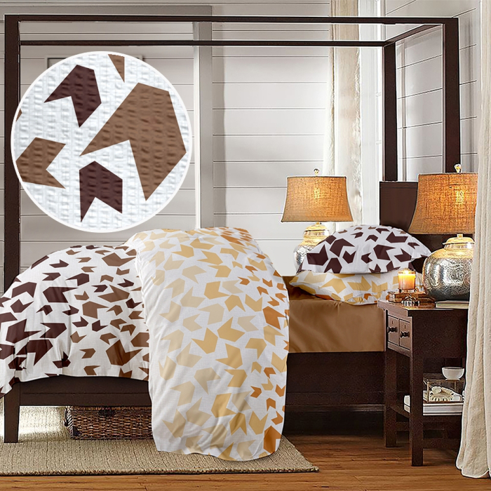 Lenjerie pat matrimonial creponata [3]