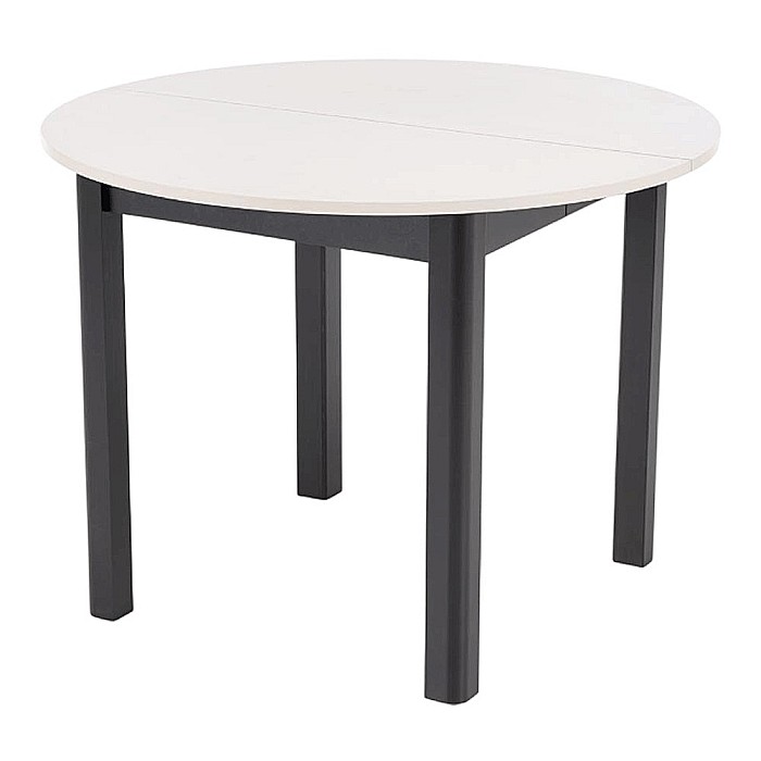 Masa bucatarie si living extensibila HM Ringo, blat MDF, 6 persoane, 102-142x102x76 cm, casmir/negru [7]