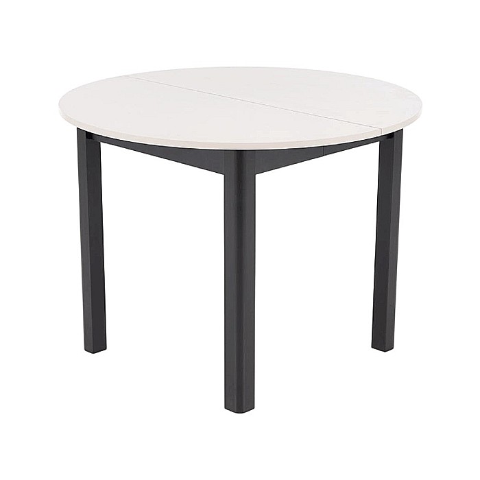 Masa bucatarie si living extensibila HM Ringo, blat MDF, 6 persoane, 102-142x102x76 cm, casmir/negru [9]