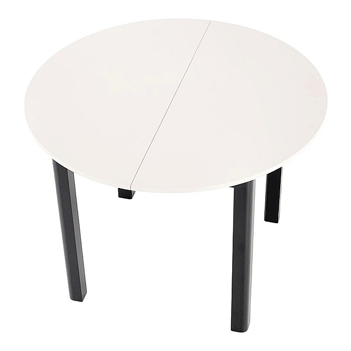 Masa bucatarie si living extensibila HM Ringo, blat MDF, 6 persoane, 102-142x102x76 cm, casmir/negru [13]