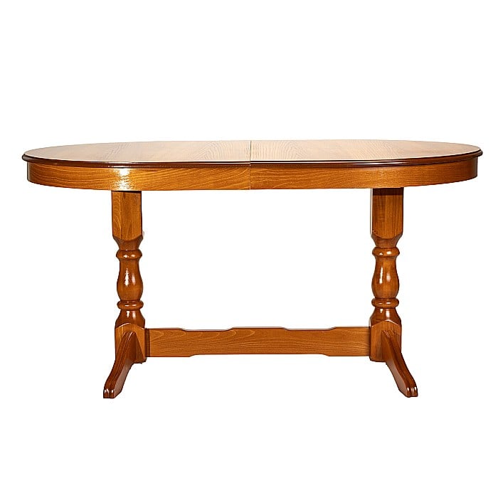 Masa extensibila Euro 2 lemn masiv, culoare cires , blat MDF furniruit, 12 persoane, 155/192.5/230x97x76 cm [6]