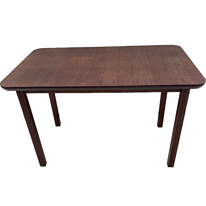 Masa extensibila lemn masiv, living si bucatarie, DM4 Maxima, blat MDF Furniruit, colturi rotunjite, 6 persoane, 120-150x70x76 cm, nuc [4]