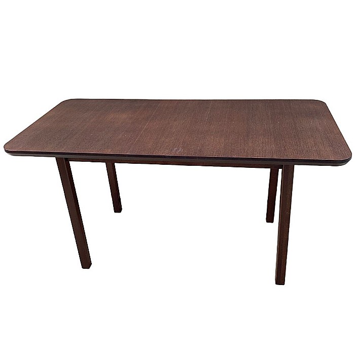 Masa extensibila lemn masiv, living si bucatarie, DM4 Maxima, blat MDF Furniruit, colturi rotunjite, 6 persoane, 120-150x70x76 cm, nuc [2]