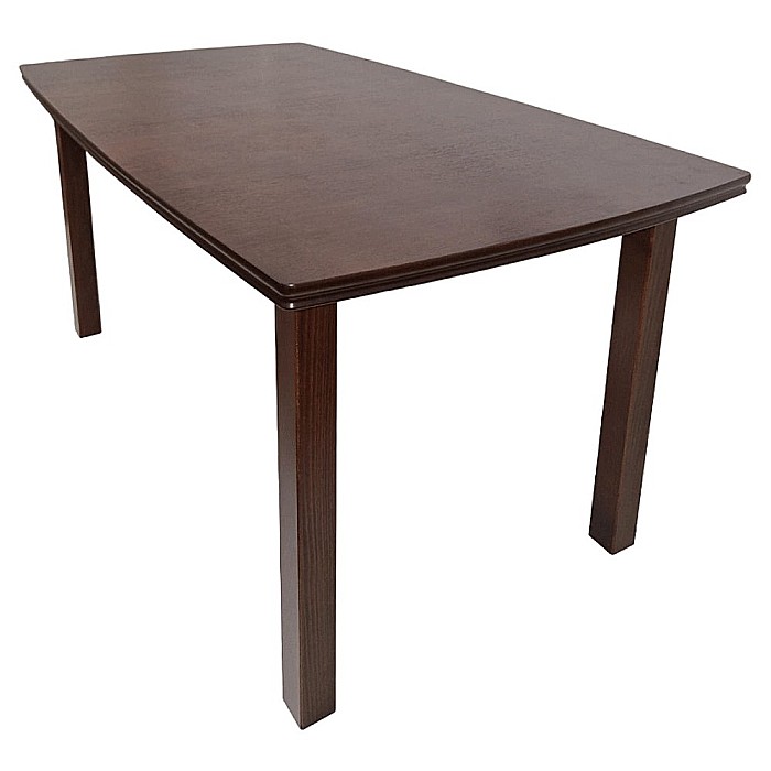 Masa extensibila living, DM2 Bent, lemn masiv, blat MDF Furniruit, 8 persoane, 200-160x90x76 cm, nuc [2]