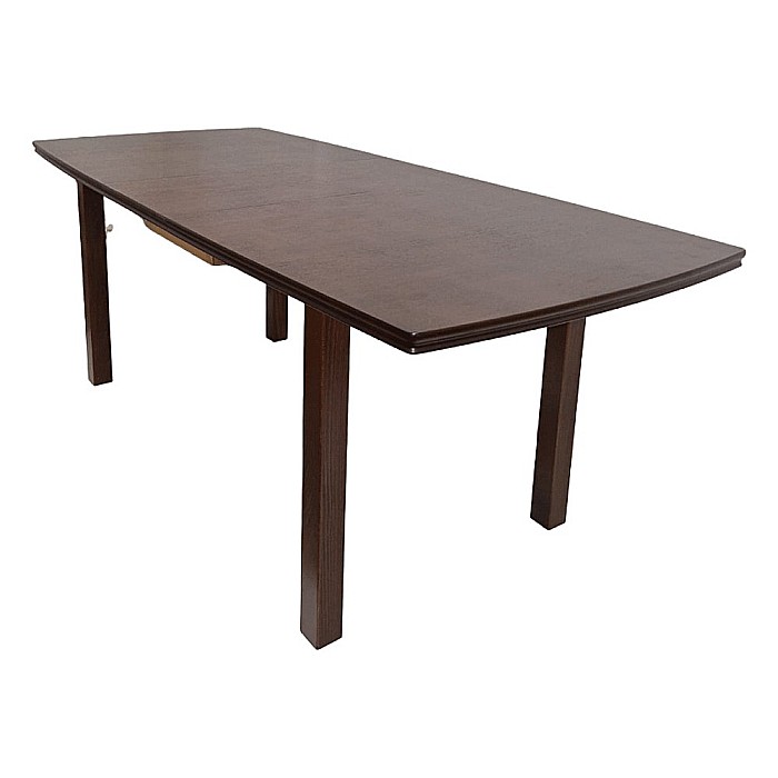 Masa extensibila living, DM2 Bent, lemn masiv, blat MDF Furniruit, 8 persoane, 200-160x90x76 cm, nuc [5]